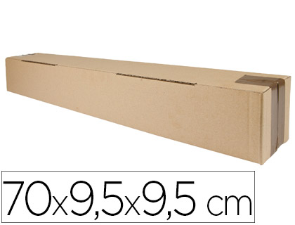 Caja tubo para envío Q-Connect cartón 3 mm. 700x95x95 mm.